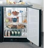 Marvel 6ADABBLL 24 ADA Height Refrigerator with 5.4 Cu. Ft. Capacity, 3 Chrome-Plated Wire Shelves & Auto Defrost: Black w/ Left Hinge and Lock