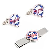 Philadelphia Phillies Cufflinks and Tie Bar Gift Set
