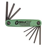 Buy Bondhus 12632 GorillaGrip, Set of 8 Star Fold-up Keys, sizes T6-T25 by Bondhus