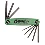 Bondhus 12632 GorillaGrip, Set of 8 Star Fold-up Keys, sizes T6-T25