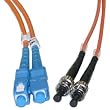NEW SC / ST, Multimode, Duplex Fiber Optic Cable, 62.5/125, 1 Meter - SCST-11101
