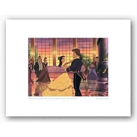 Beauty and the Beast by Walt Disney 6.5"x9" Art Print Poster Disney