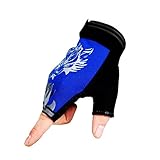 Freehawk® Non-Slip Ultrathin Children Half Finger Bicycle Cycling Breathable Gloves Skating Gloves Roller-skating Gloves for Fishing, Hunting, Cycling, Roller Skating and Climbing in Summer (Blue)