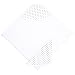 Kushies Hooded Towel and Washcloth, White with Mocha Polka Dots