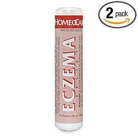 Homeocare Labs Eczema Relief, 75 Pellets Tubes (Pack of 2)