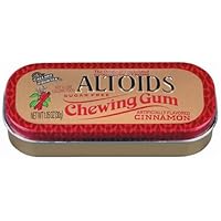 Altoids Sugar Free Chewing Gum, Cinnamon, 1.05-Ounce Tins (Pack of 10)