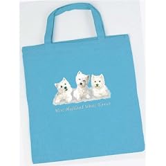 Westi Tasche - Christina B�tzel - Einkaufstasche Tragetasche Stoffbeutel Beutel Bag Terrier Hund Hunde Geschenk Geburtstag
