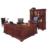 Chocolate Patina Finish Right LDesk Office Suite Chocolate Patina