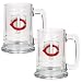 Minnesota Twins MLB 2-Piece Glass Tankard Beer Mug Set