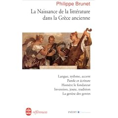 La naissance de la litt�rature dans la Gr�ce ancienne