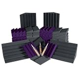 Auralex ROOMADCHA/PUR Alpha-DST Roominator Kit:32- DST112 Panels- Charcoal; 32- DST114 Panel- Purple; 4-LENRD Bass Trap-Charcoal; 2 TTPRO