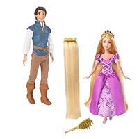 Disney Tangled Exclusive Set of Both 12 Inch Poseable Dolls Flynn Rider Rapunzel