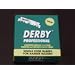 DOVO Shavette Straight Razor with Red Holder and FREE 100 DERBY Professional Single Edge Blades