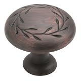 Amerock BP1581-ORB Inspirations Leaf 1-1/4 inch Diameter Knob, Oil Rubbed Bronze
