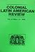 Books : Colonial Latin American Review (2:1-2)