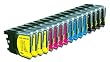 16 Pack. Compatible Cartridges for Brother LC-65. Includes Sophia Global Brand Cartridges for 4ea LC-65 Black + 4ea LC-65 Cyan + 4ea LC-65 Magenta + 4ea LC-65 Yellow.