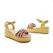 Carol Shoes Womens Platform Wedge Heel Open Toe Sandals Shoes