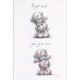 Me To You Valentine's Card Sketchbook Smiles 'Boyfriend'