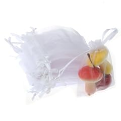 100 X Organzabeutel Schmuckbeutel S�ckchen Beutel wei�