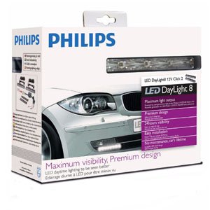 Philips 12824WLEDX1 DayLight 8 High Powered Luxeon LED Daytime Running Light