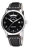 Zeno Men's 6069DD-C1 Magellano Black Day Date Dial Watch