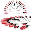 20 Pcs Screw Driver Set Red/Clear Handle