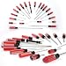 20 Pcs Screw Driver Set Red/Clear Handle