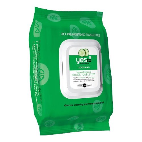  Yes To Cucumbers 30 Lingettes Faciales Hypoallergéniques