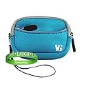 Canon PowerShot BLUE Mini Glove Bag Carrying Sleeve For Slim Digital Camera and Camera Accessories: models Canon PowerShot SD1200IS, Canon PowerShot SX200IS, Canon PowerShot D10, SD890IS, SD780IS,