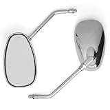 Universal Sport Bike Cruiser Chrome Mirrors for Suzuki GS500 GSX1400 GSF 600 1200 1250S Bandit GSR600 B-King SV650 1000 SFV650 Gladius Boulevard Intruder