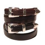Avalon Basketweave Taper Leather Belt