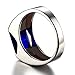 Jewelrypalace Men's 3.4ct Square Created Blue Sapphire 925 Sterling Silver Ring