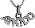 Sterling Silver "Aikido" 1" (25 mm) wide Talking Charm.