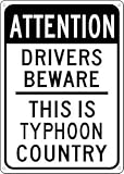GMC TYPHOON Drivers Beware Sign
