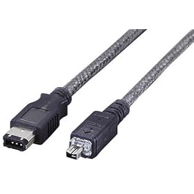 ELECOM IEEE1394[6pin-4pin]�P�[�u�� 1.0m �N�[���u���b�N IE-461GT