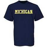 Michigan Wolverines Navy Blue Basic T-shirt