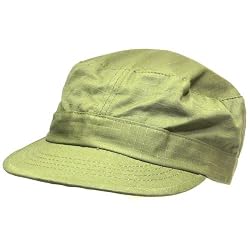 New Cotton Cadet Gi Military Ripstop Velcro Hat Cap Olive
