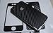 Black Carbon Fiber Skin Full Body Sticker For iPhone 4S