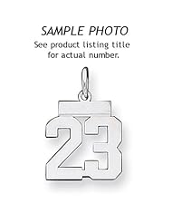 Sterling Silver Small Polished Number 42