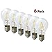AMLEDTEK A-BF400 LED Filament A19 4W to Replace 40W Incandescent Bulb Softwhite (2700K) 6 pack