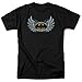 Trevco Batman-Steel Wings Logo - Short Sleeve Adult 18-1 Tee - Black44; 5X