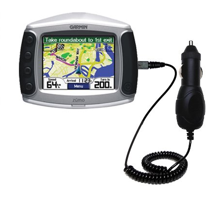 Rapid Car / Auto Charger for the Garmin Zumo 400 - Gomadic Brand w/ TipExchange Technology