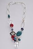 Turquoise and Bright Stone Necklace