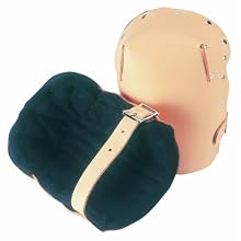 Custom Leathercraft 313 Heavy Duty Leather Kneepads, with Double Thick Lining