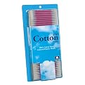 Cotton Swabs with Plastic Sticks 300-pk. - Pink