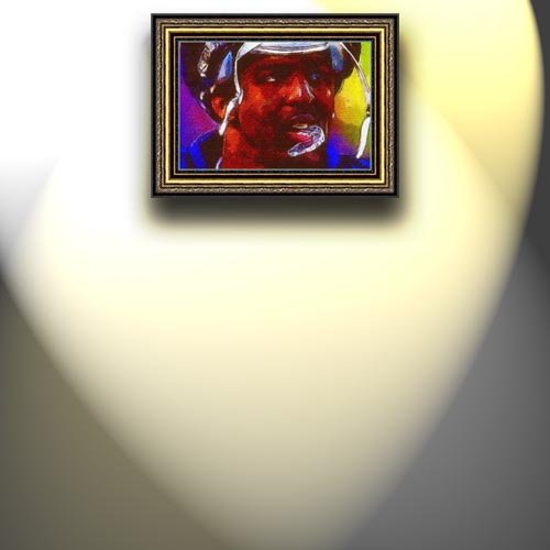 Completely Handpainted American Football Sport Painting, Custom Order FL8492, Oil on Canvas, with Option to Paint Jerry, Brett & Co. from Any Other Favorite Photograph or Picture, Unframed, Size 18'' x 27