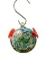 Bird Brain Round Batik Hummingbird Feeder, Teal