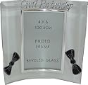 Civil Partnership Gift Two Bows Portrait Photo Frame