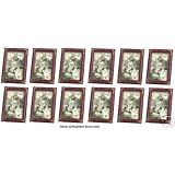 12 Pc Plastic Faux Rosewood Picture Frames Photo Frame 5x7