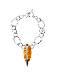 Baltic Amber Sterling Silver Drop Collection Bracelet